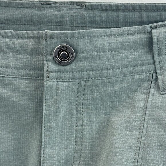 Kuhl Womens Outdoor Hiking Shorts Size 6 Green Low Rise Pockets Drawstring - Picture 5 of 12
